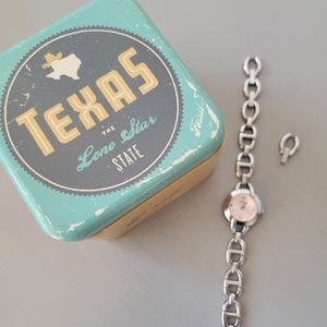 Fossil  Brand Wrist Watch Circular Chain Link Band